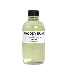 Woody Rum (Men) Body Oil 4 oz Fragrance All Natural Scent
